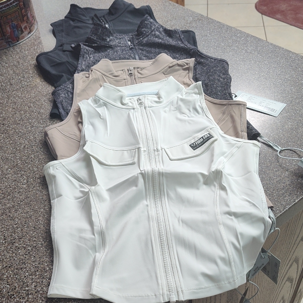 Fitted Tank Top with Zipper Style 25$ Each
